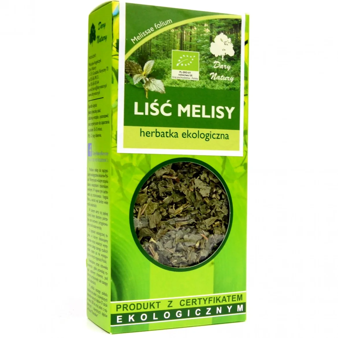 Melisa liść EKO 25g Dary Natury