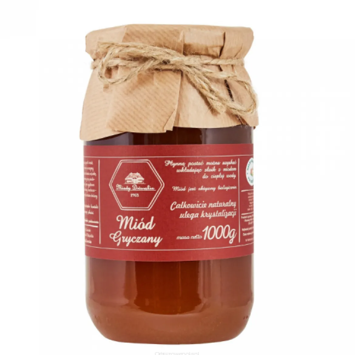 Miód gryczany 1kg Miody Dworskie
