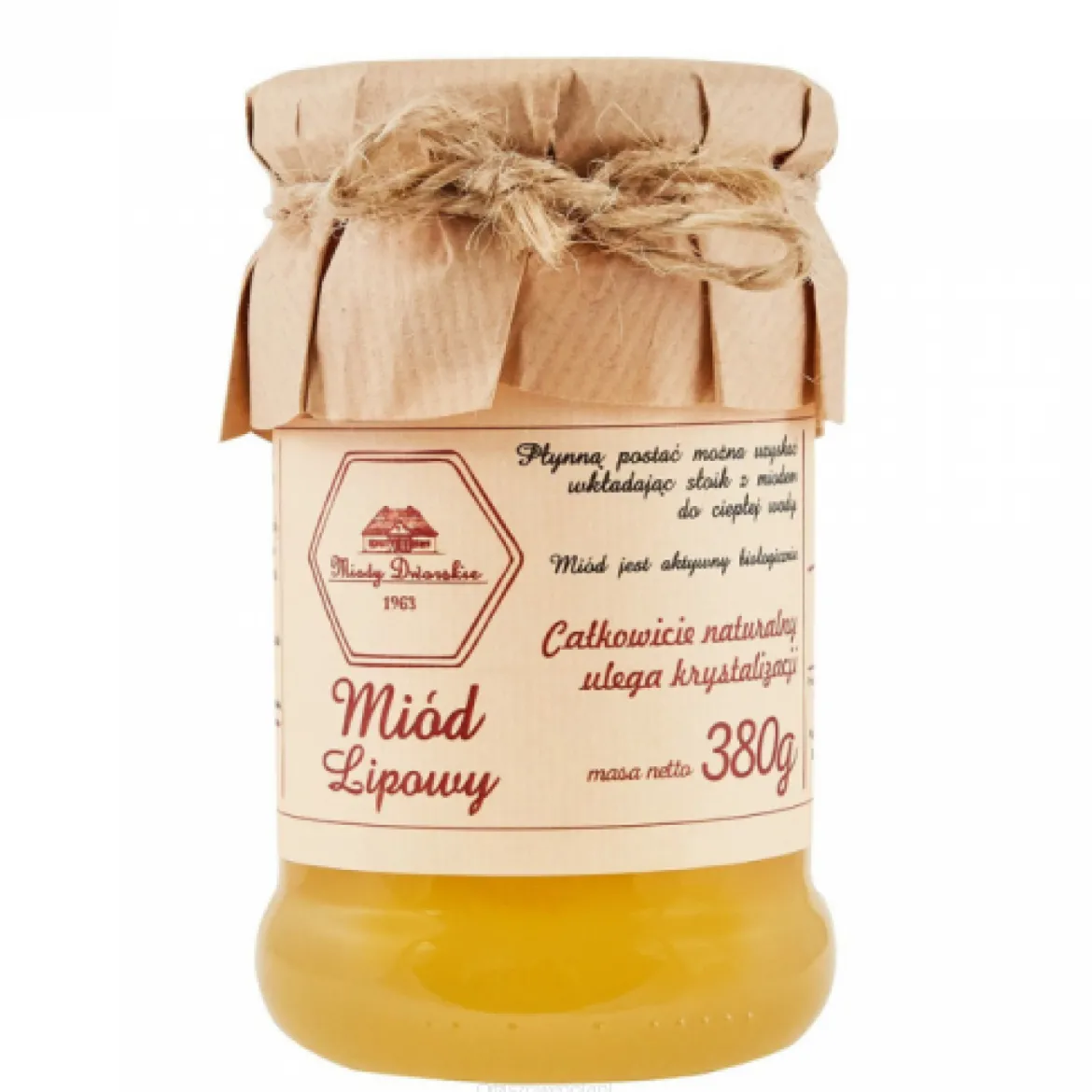 Miód lipowy 380g Miody Dworskie