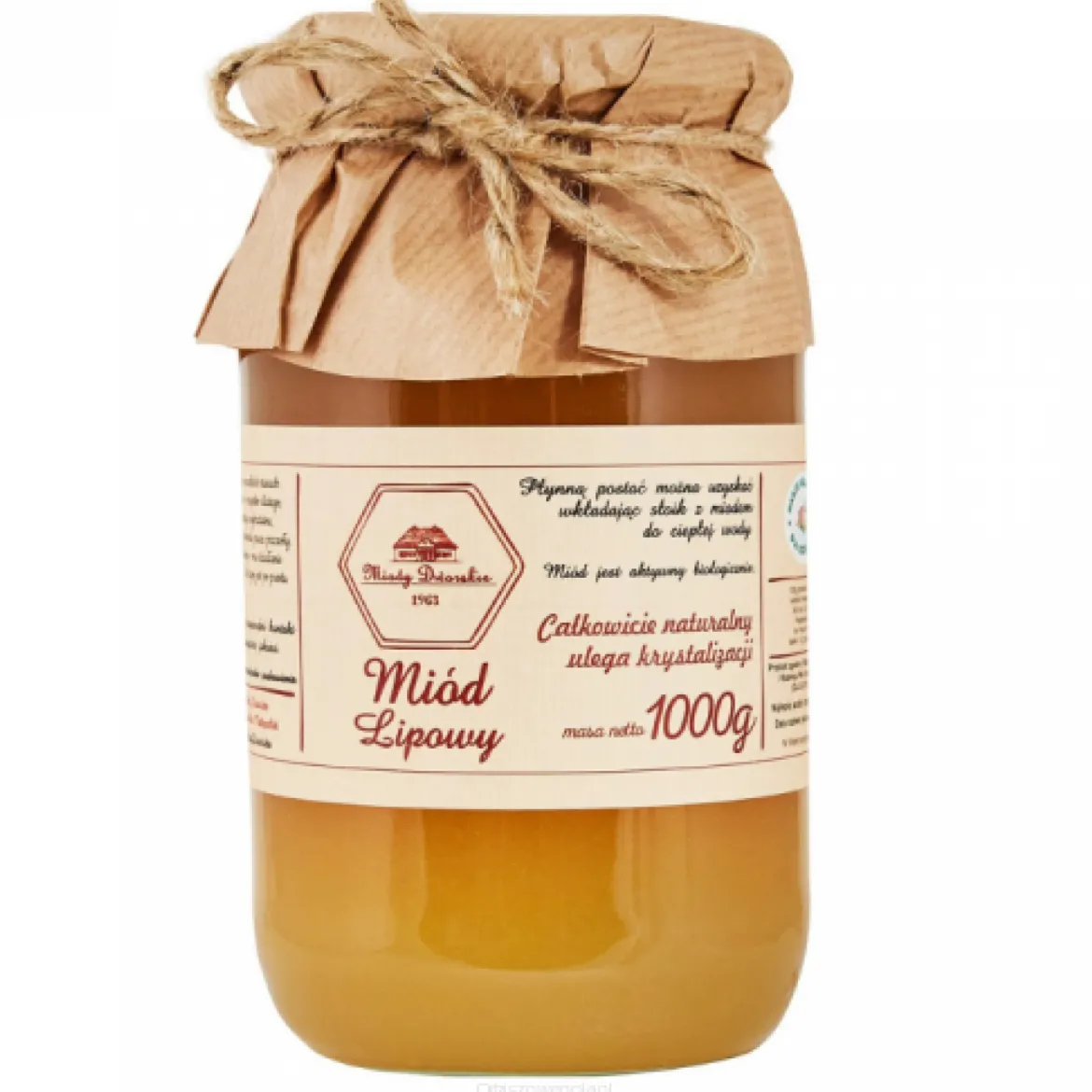Miód lipowy 1kg Miody Dworskie