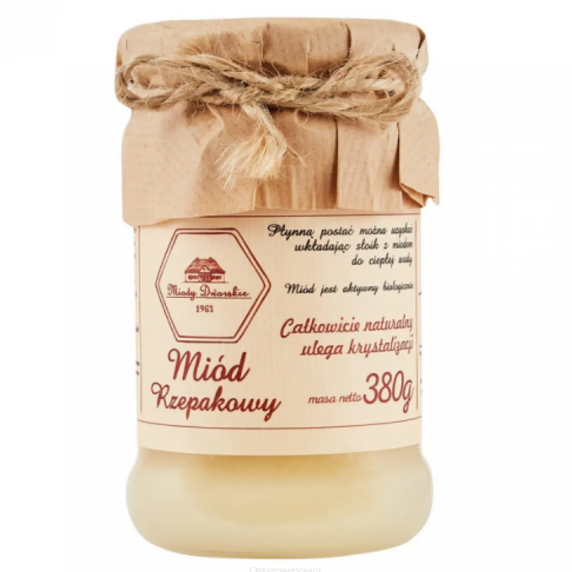 Miód rzepakowy 380g Miody Dworskie