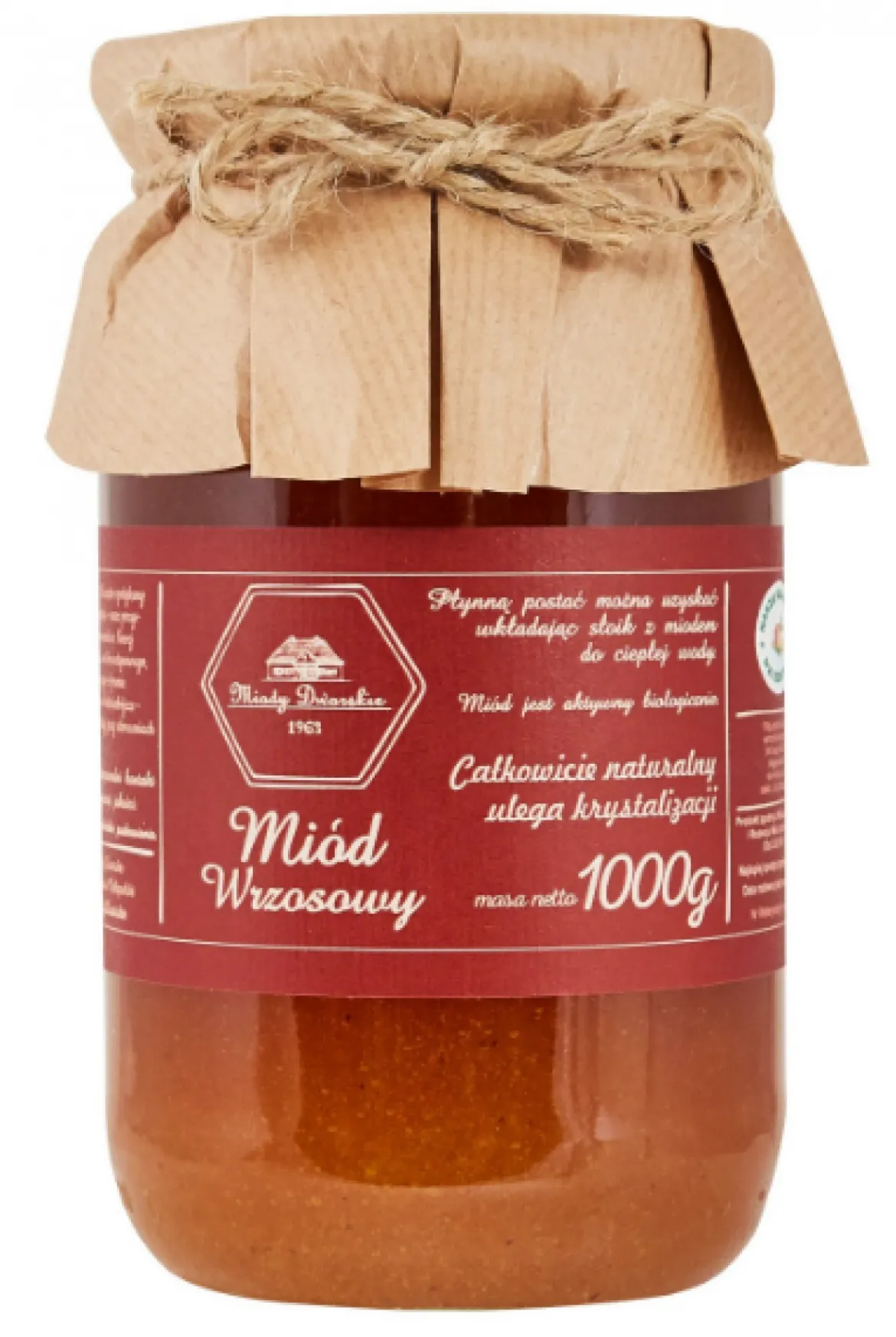 Miód wrzosowy 1kg Miody Dworskie