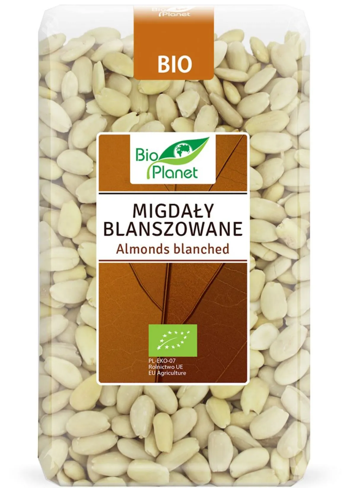 Migdały blanszowane BIO 1kg Bio Planet