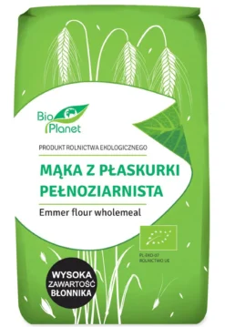 Mąka z płaskurki pełnoziarnista 500g Bio Planet