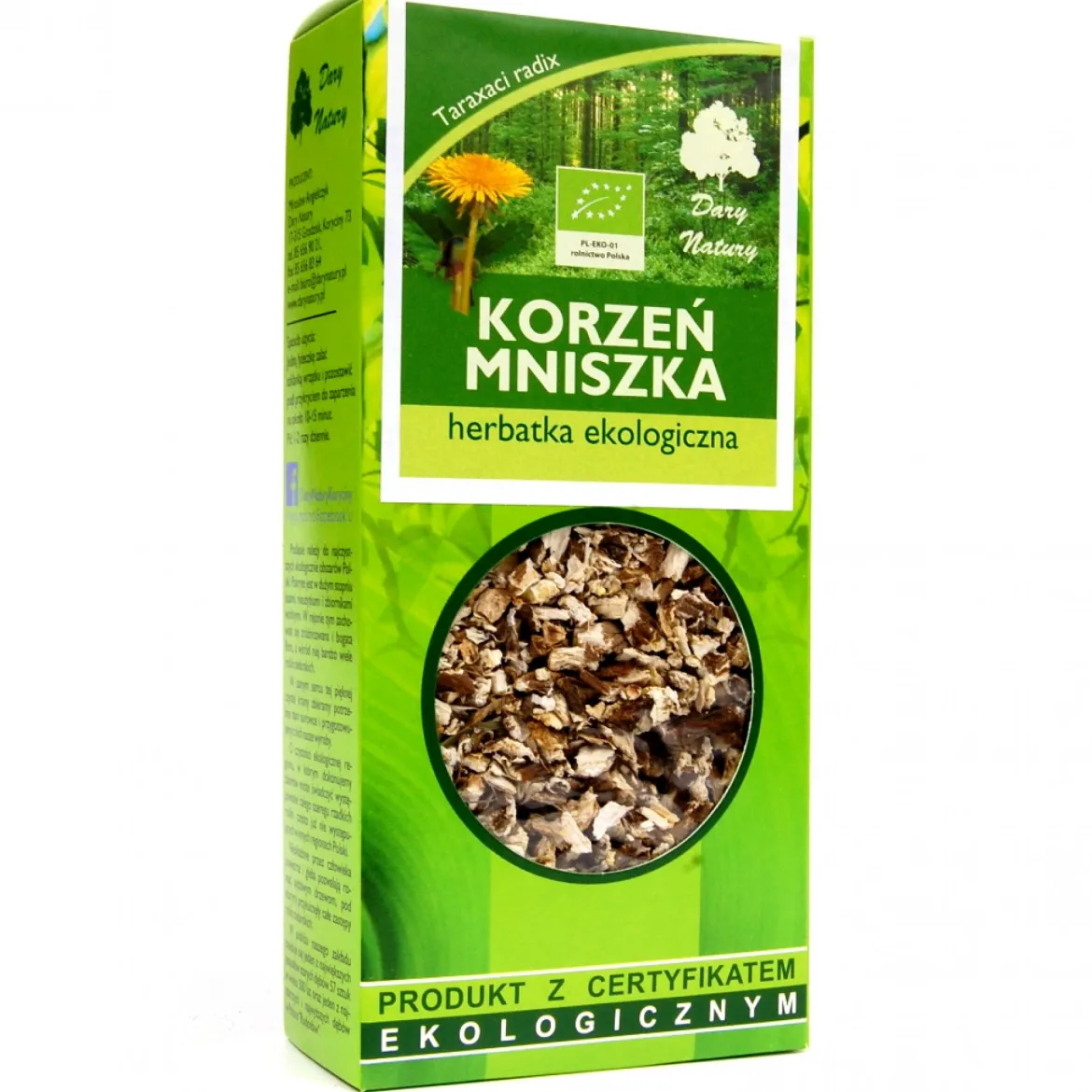 Mniszek korzeń EKO 100g Dary Natury