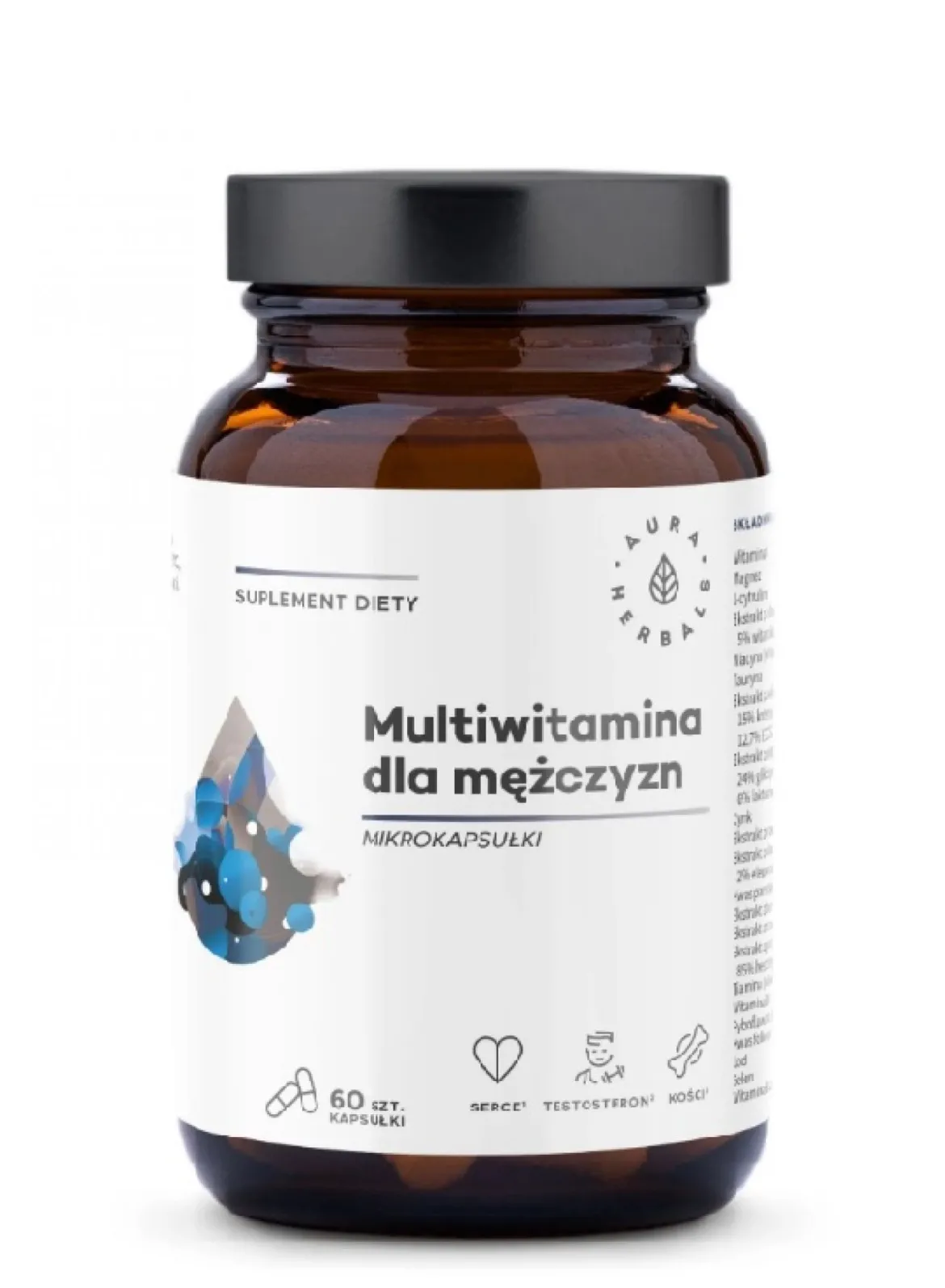 Multiwitamina dla mężczyzn 60 kapsułek Aura Herbals