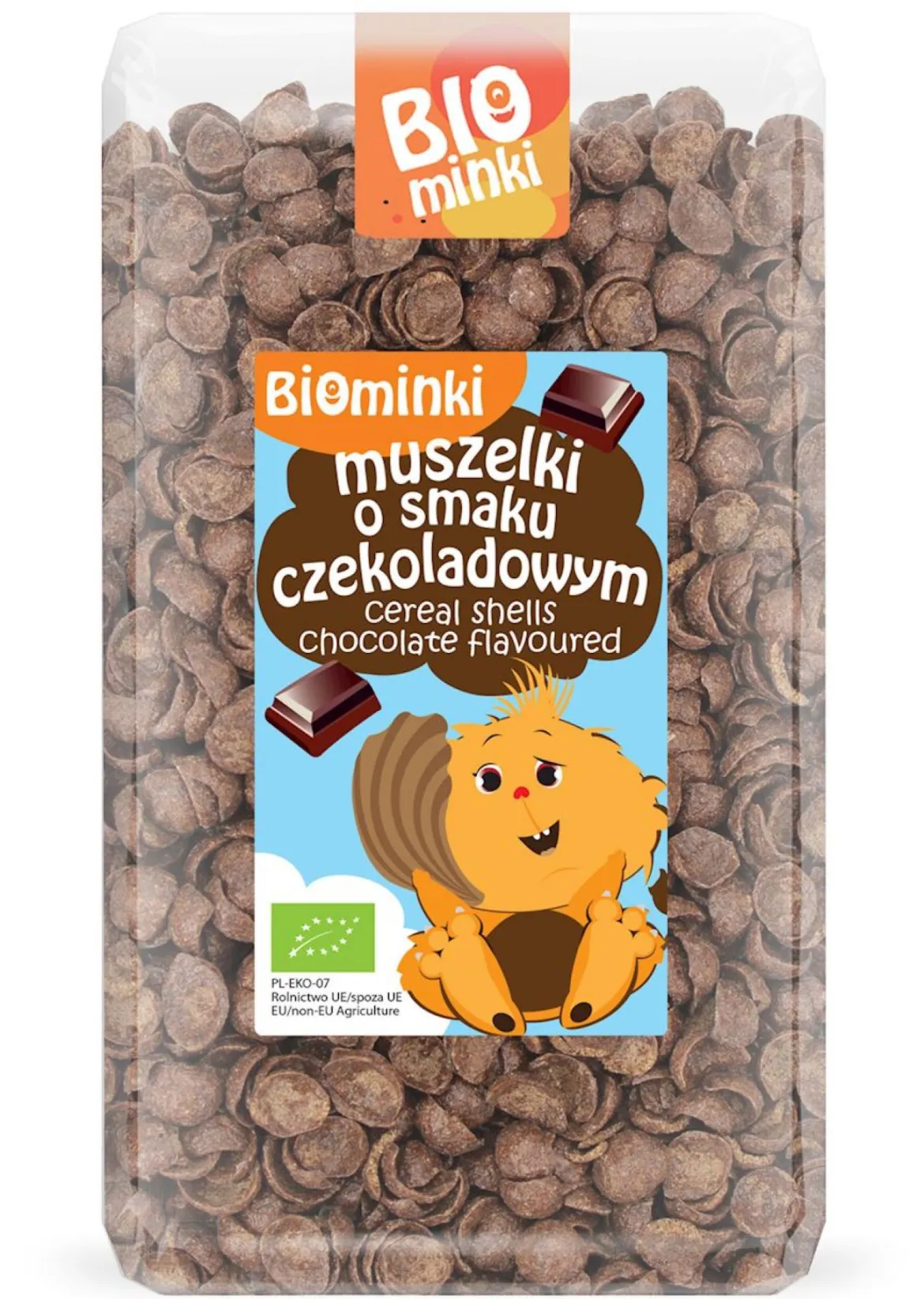 Muszelki o Smaku Czekoladowym BIO 300g Biominki