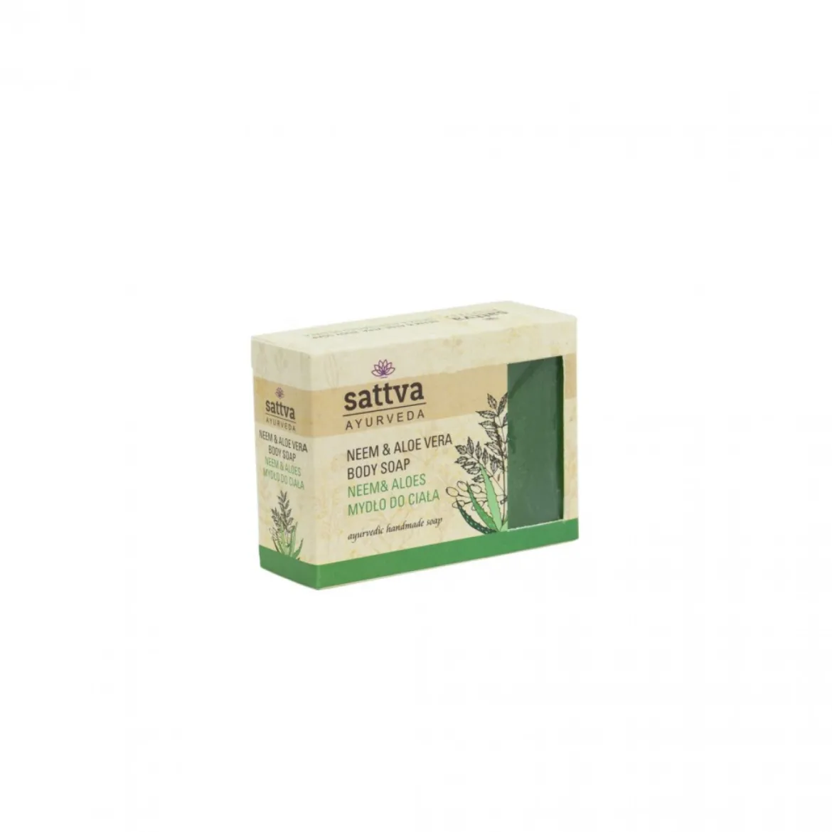 Mydło do Ciała Neem i AloeVera 125g Sattva