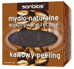 Mydło kawowy peeling 100g Sanbios