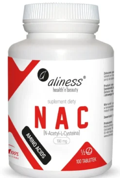 NAC 190 mg N-Acetyl-L-Cysteine 100 tabletek Aliness