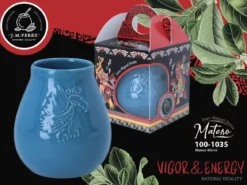 Naczynie do Yerba Mate Morski Błękit 400ml