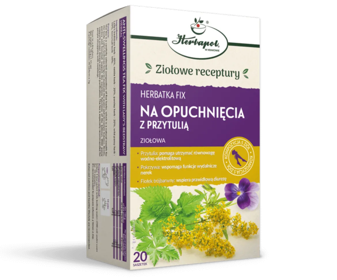 Na Opuchnięcia z Przytulią 20x2g Herbapol