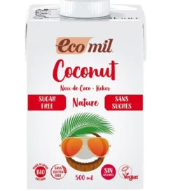 Napój kokosowy bez dodatku cukru bezglutenowy BIO 500 ml Ecomil