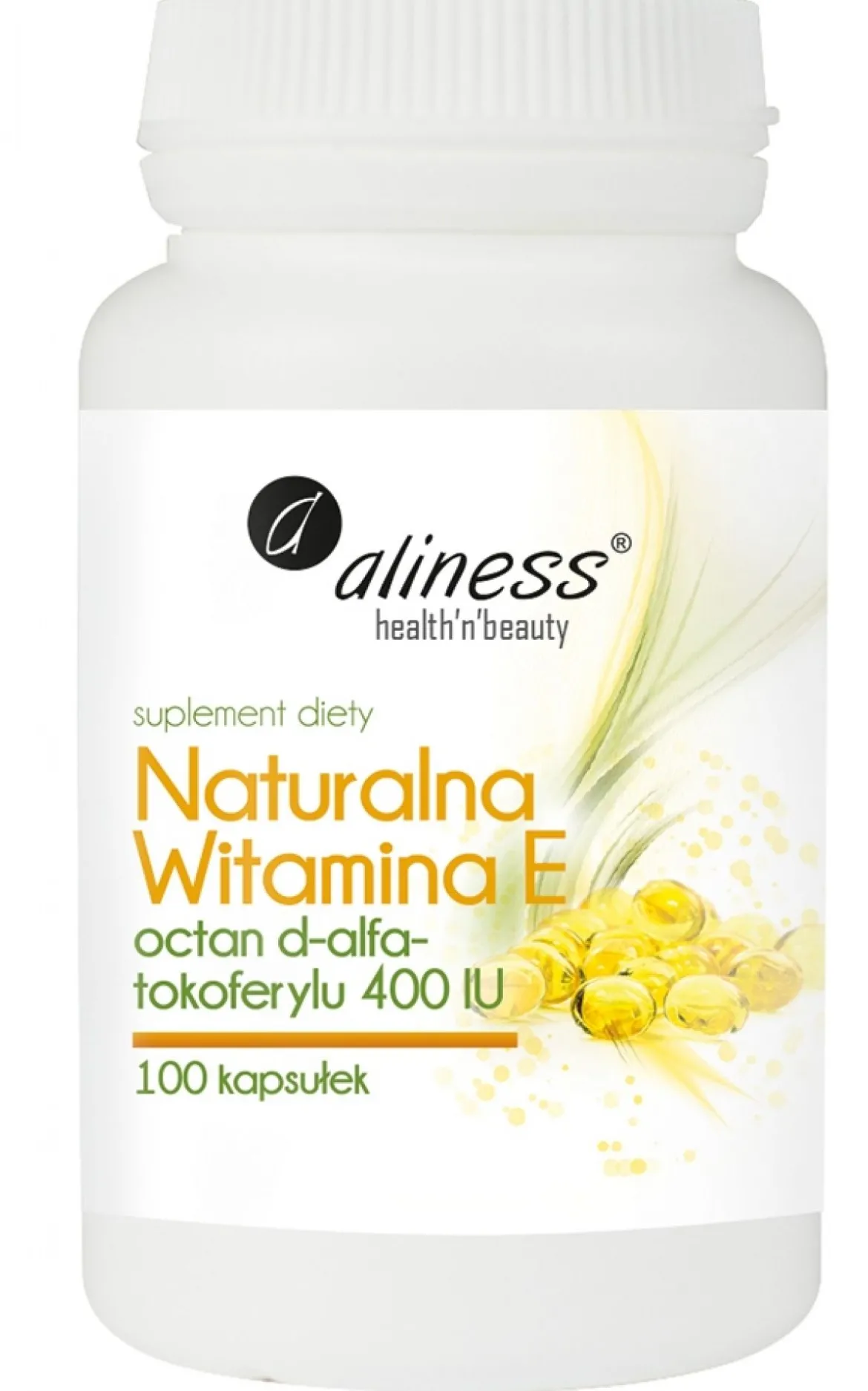 Naturalna Witamina E 400 IU 100kaps Aliness