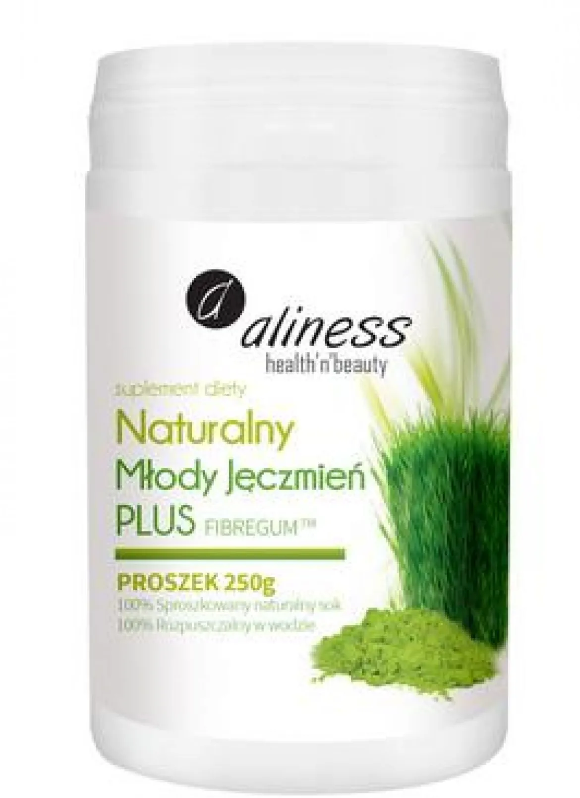 Naturalny Młody Jęczmień PLUS proszek 250g Aliness