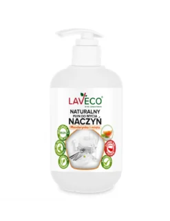 Naturalny Płyn do mycia naczyń Mandarynka i Mięta 500ml Laveco