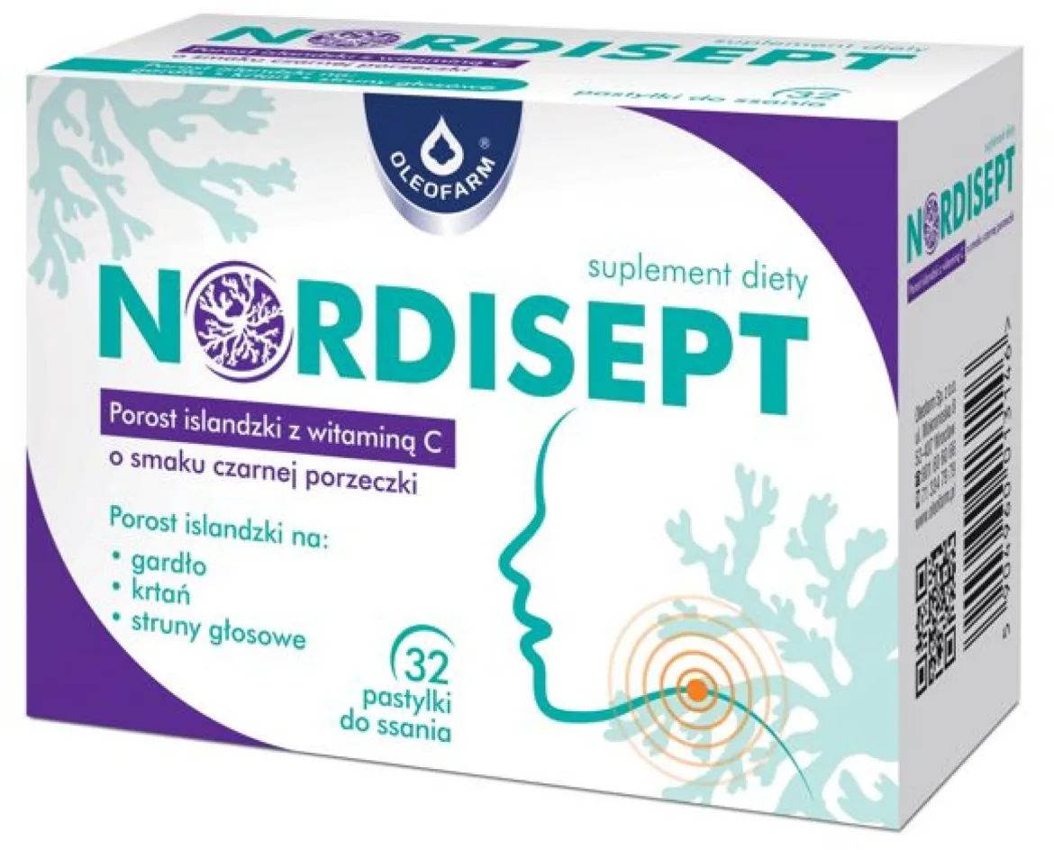 Nordisept porzeczka 32 pastl. Oleofarm