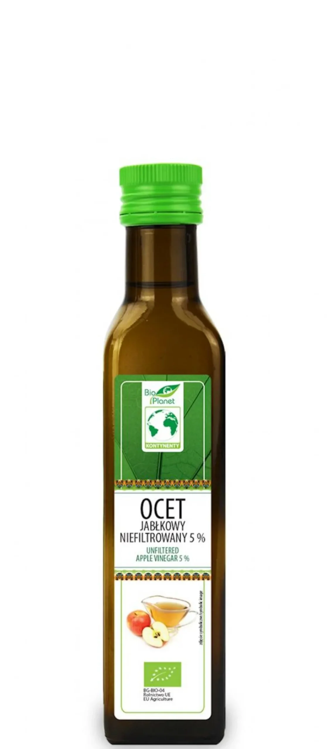 Ocet Jabłkowy 5% Niefiltrowany BIO 250ml Bio Planet