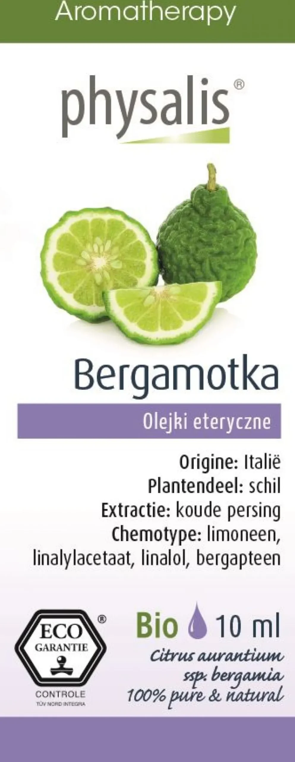 Olejek Eteryczny Bergamotka ECO 10ml Physalis