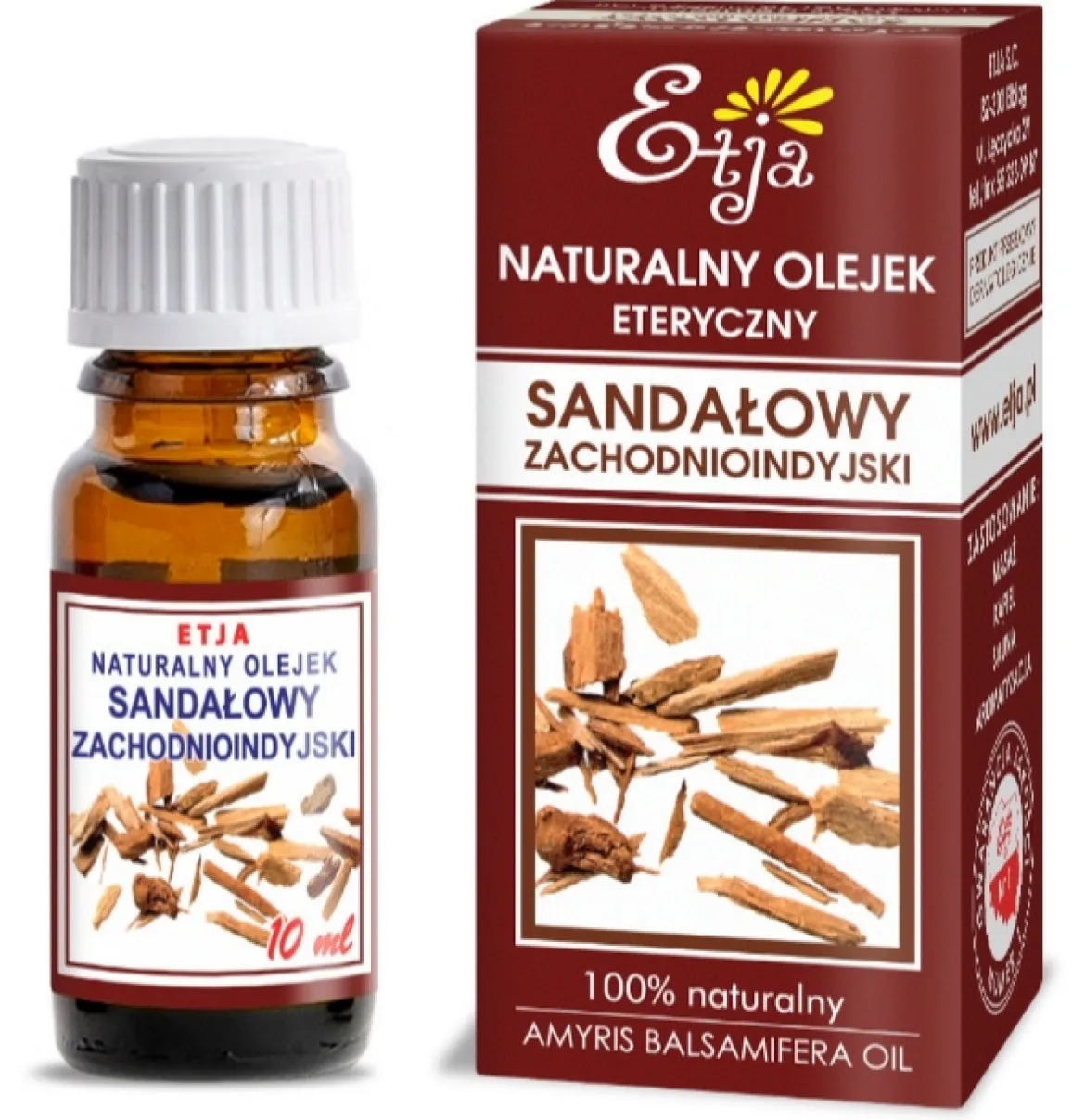 Olejek Sandałowy 10ml Etja