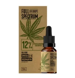 Olej Konopny Full Spectrum Life Drops 12% 15ml Cosma Cannabis