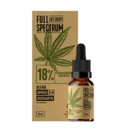 Olej Konopny Full Spectrum Life Drops 18ml Cosma Cannabis