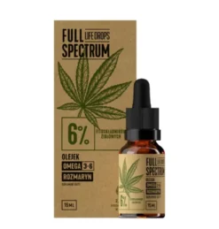 Olej Konopny Full Spectrum Life Drops 6% 15ml Cosma Cannabis