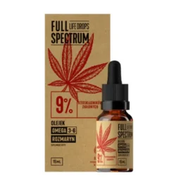 Olej Konopny Full Spectrum Life Drops 9% 15ml Cosma Cannabis
