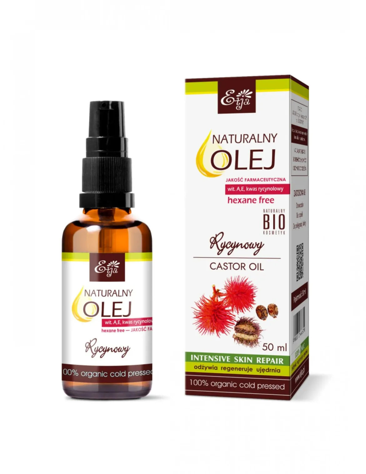 Olej Rycynowy 50ml Etja