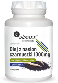 Olej z nasion czarnuszki 2% 1000mg 60kaps Aliness