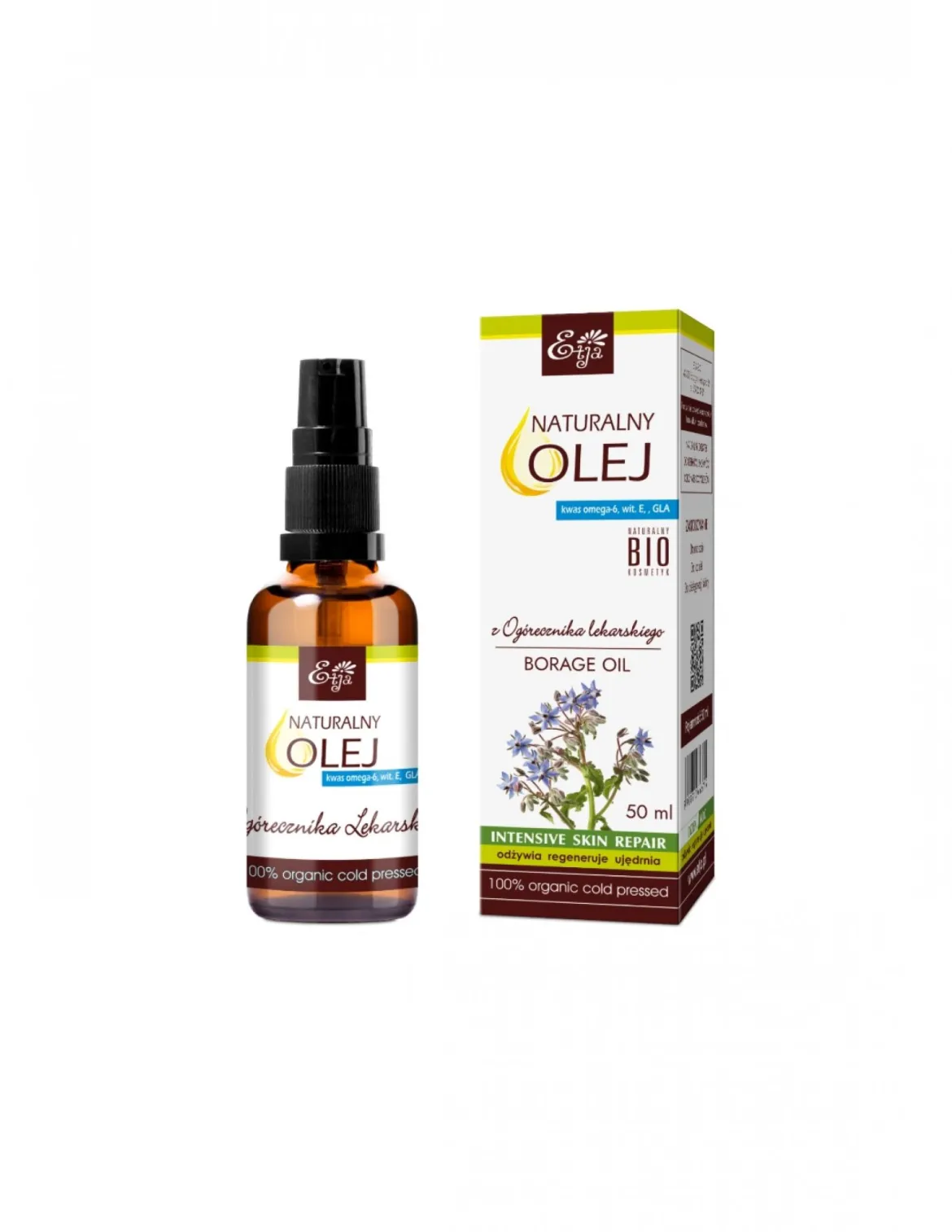 Olej z Ogórecznika Lekarskiego Bio 50ml Etja