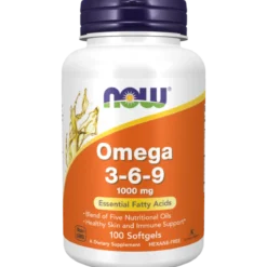 Omega 3-6-9 1000mg 100 kapsułek Now Foods