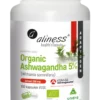 Organic Ashwagandha 200mg 5% 100 Vege caps Aliness