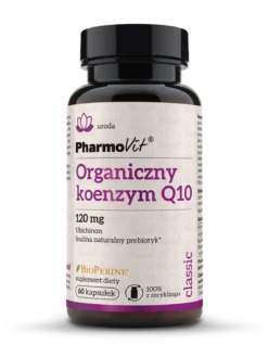 Organiczny koenzym Q10 120mg 60kaps. Pharmovit