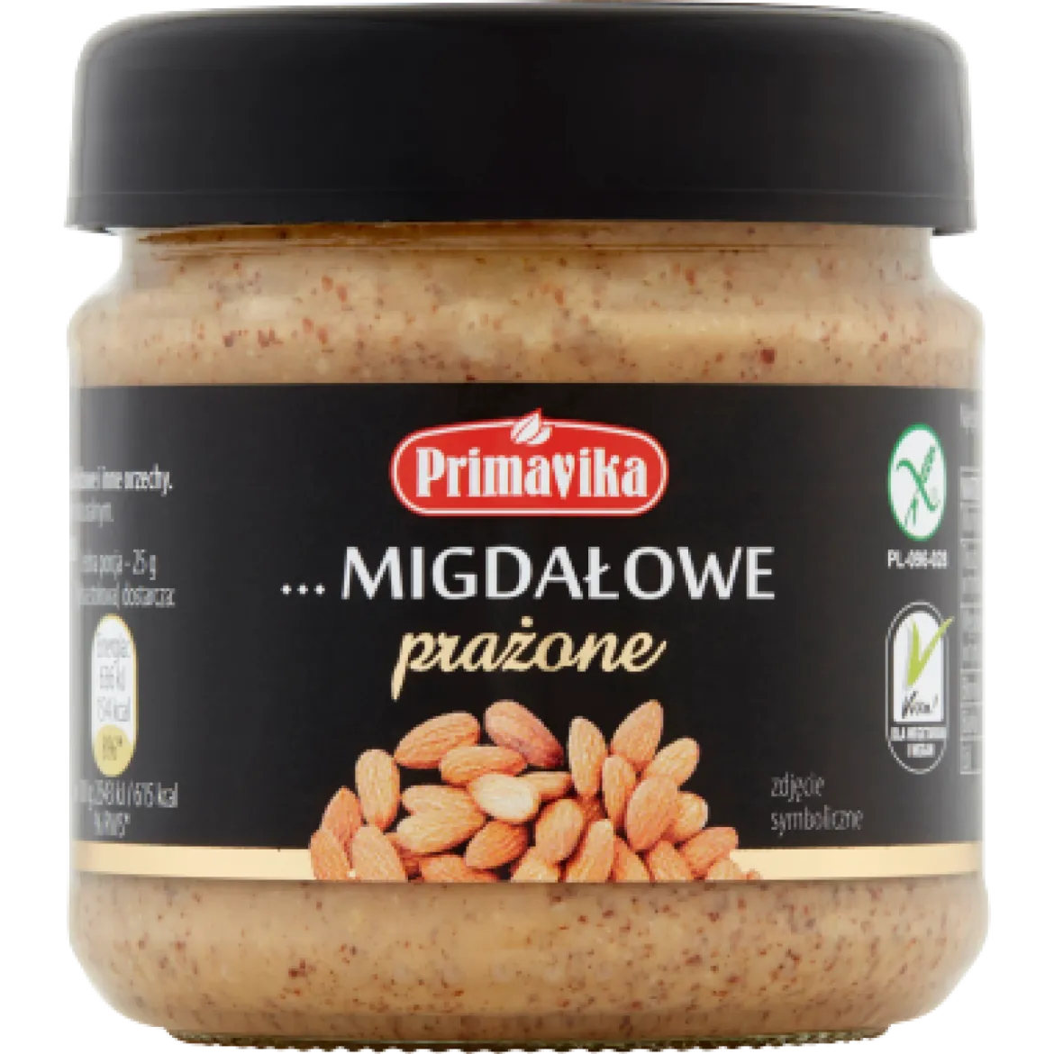 Pasta z Prażonych Migdałów Bezglutenowa 185g Primavika