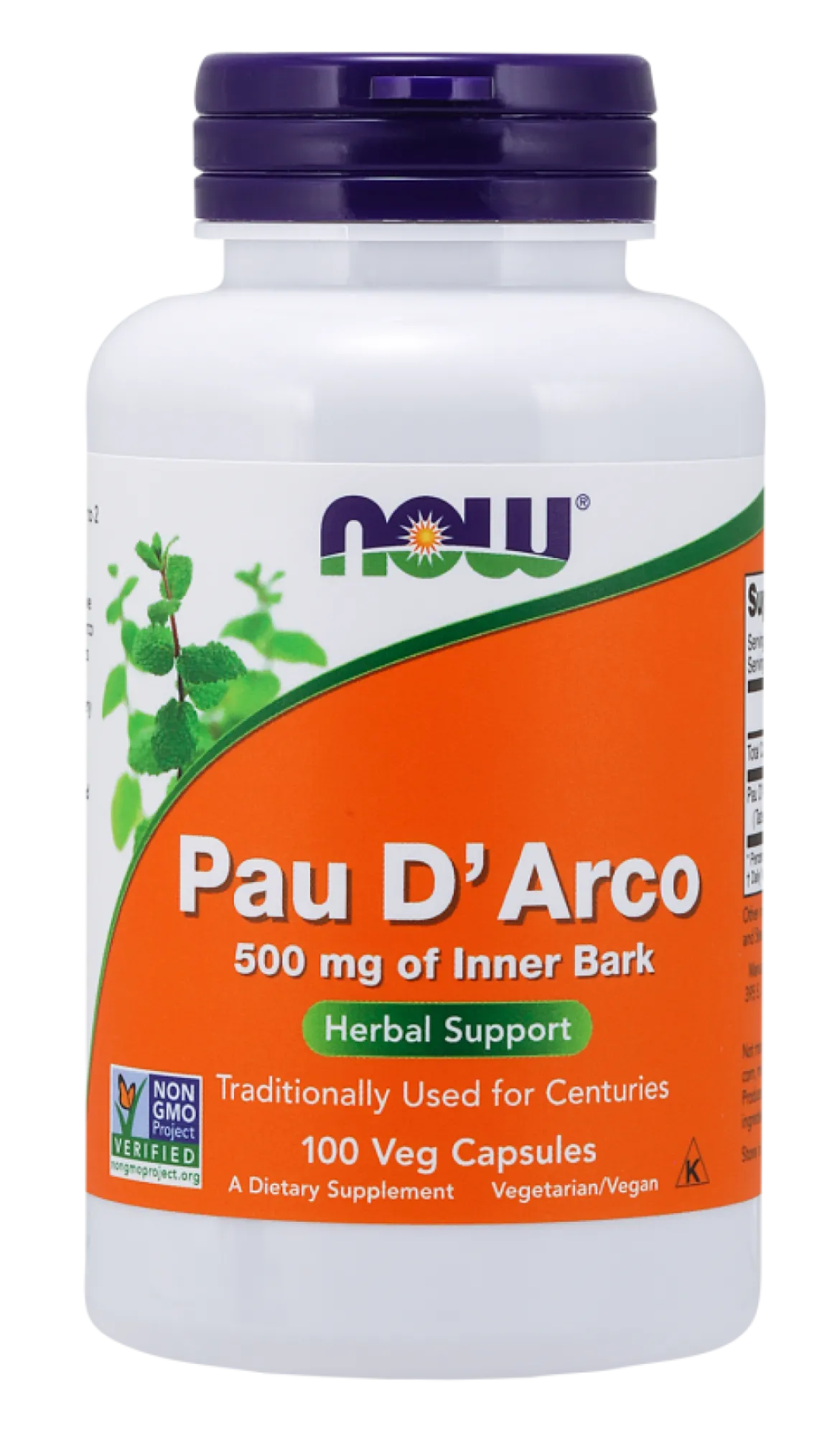 Pau D'Arco 500mg 100 kapsułek Now Foods
