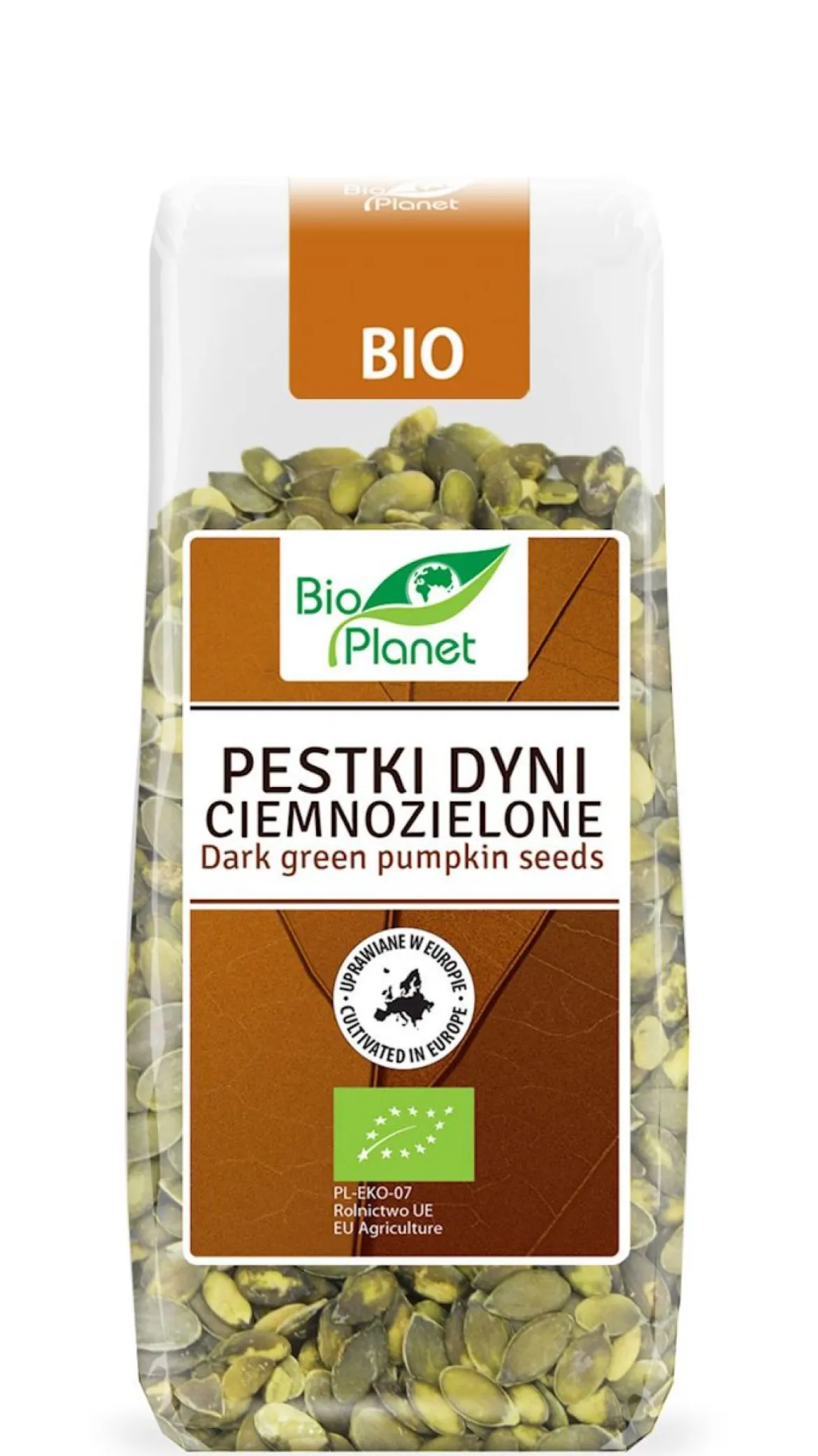 Pestki Dyni ciemnozielone - uprawiane w europie BIO 150g Bio Planet