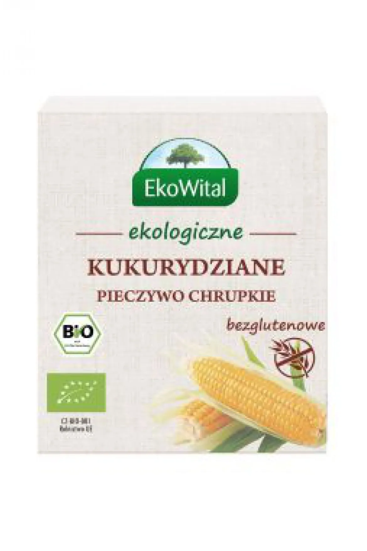 Pieczywo chrupkie kukurydziane bezglutenowe BIO 100g EkoWital