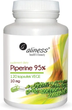 Piperine 95% 10mg 120 kaps veg Aliness