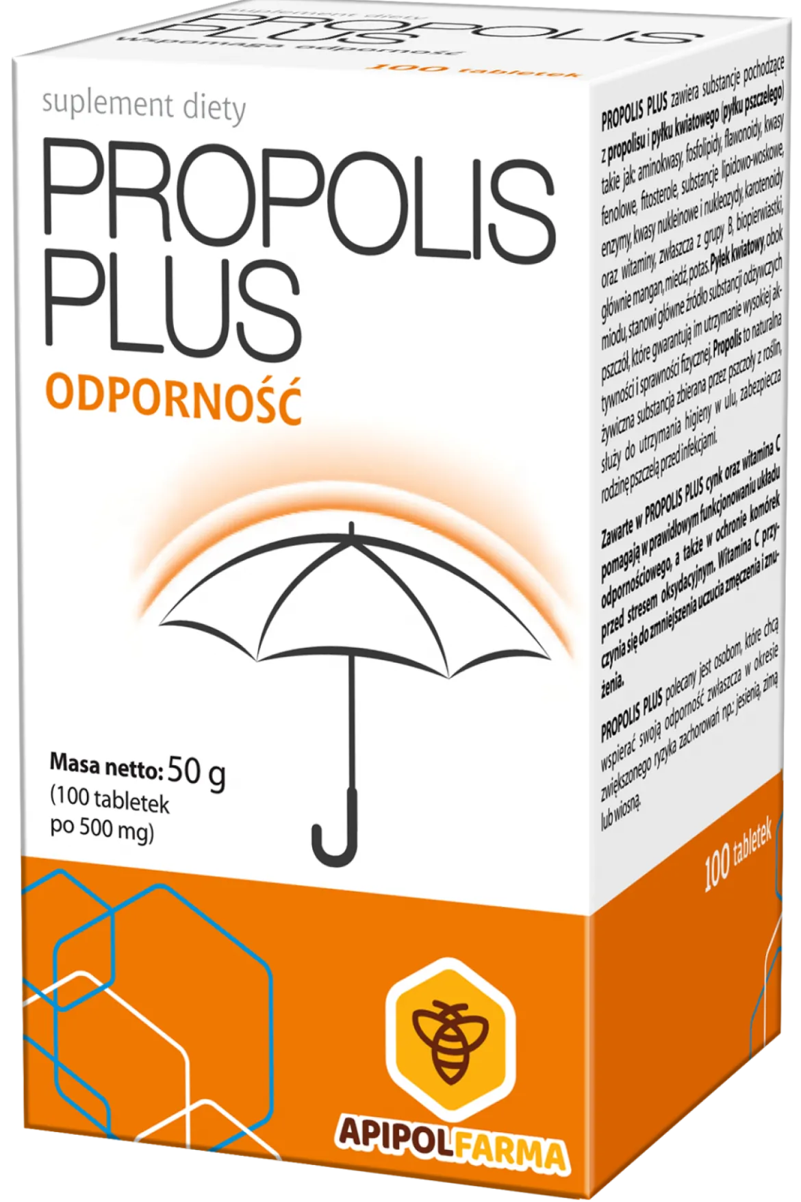 Propolis Plus 100 tabletek Apipol Farma