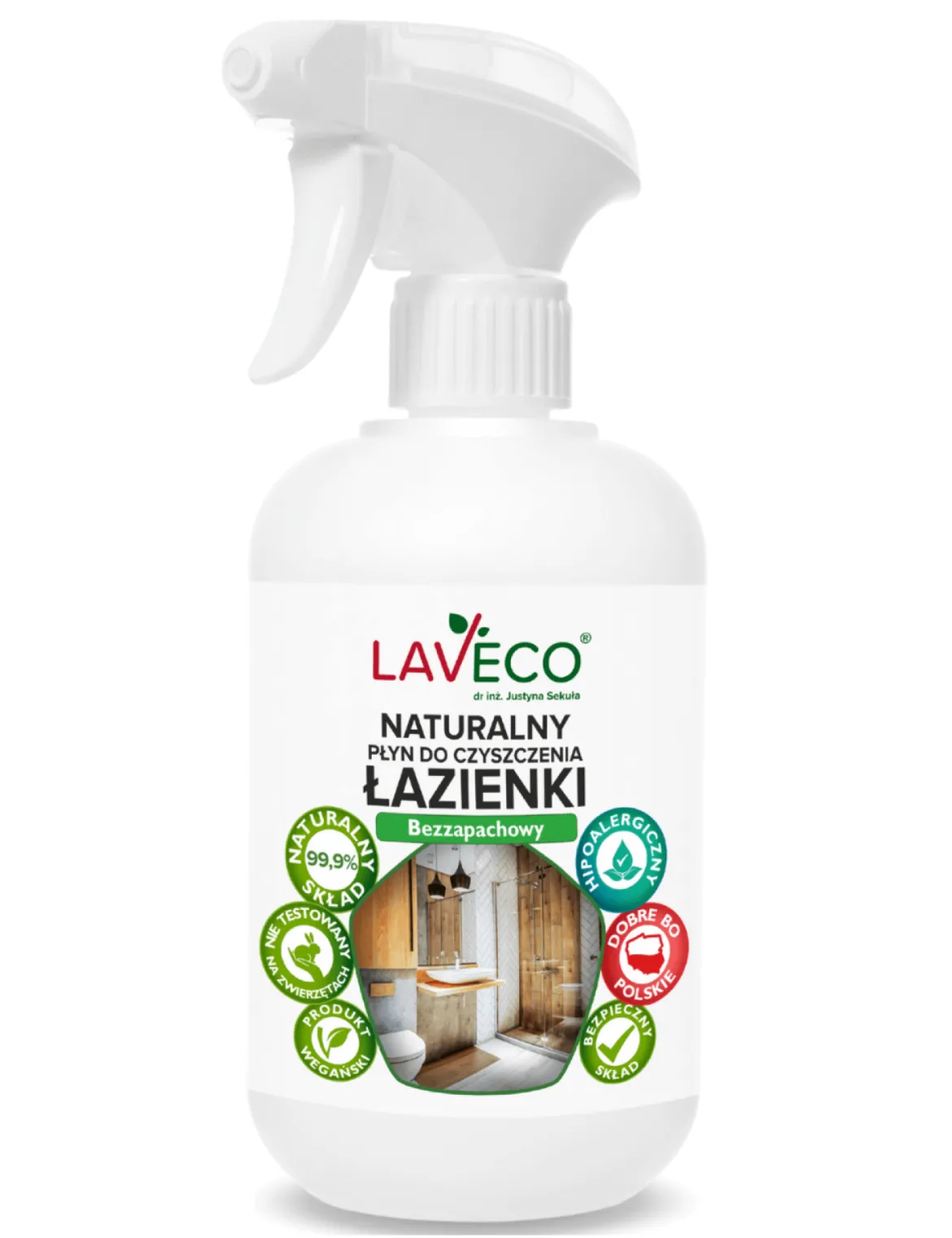 Płyn do czyszczenia łazienki Bezzapachowy 500ml Laveco
