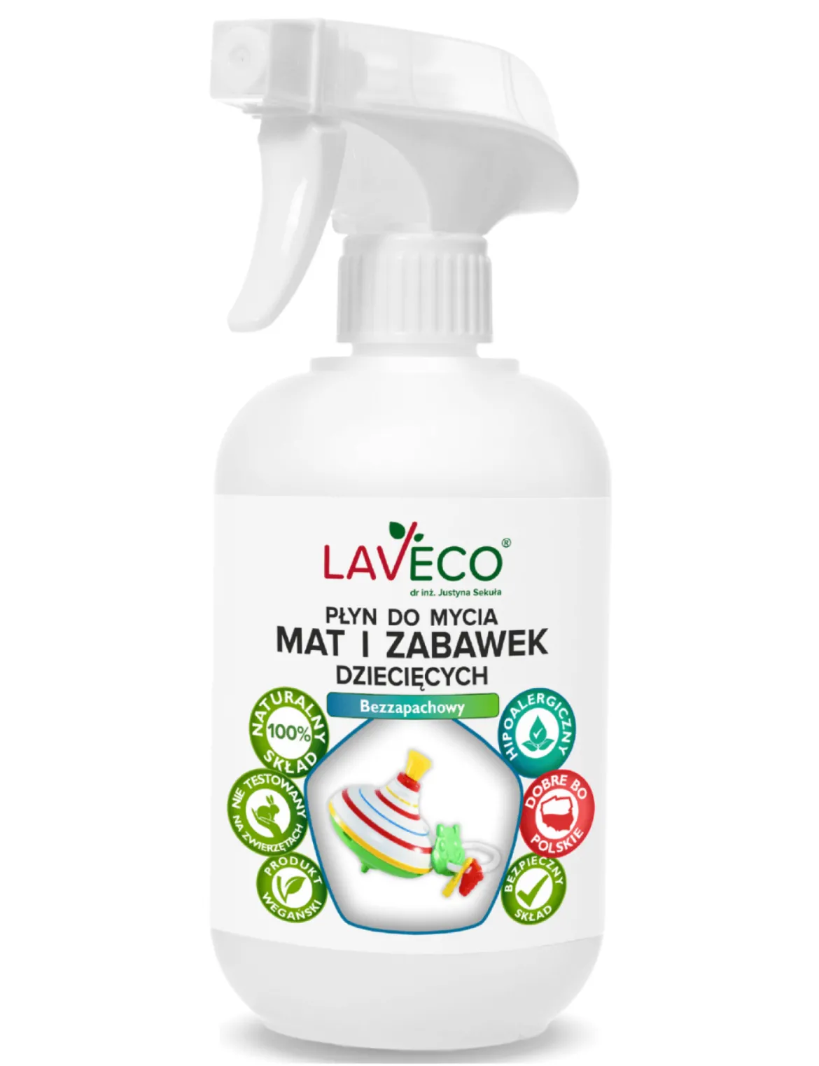 Płyn do mycia Mat i Zabawek Bezzapachowy 500ml Laveco