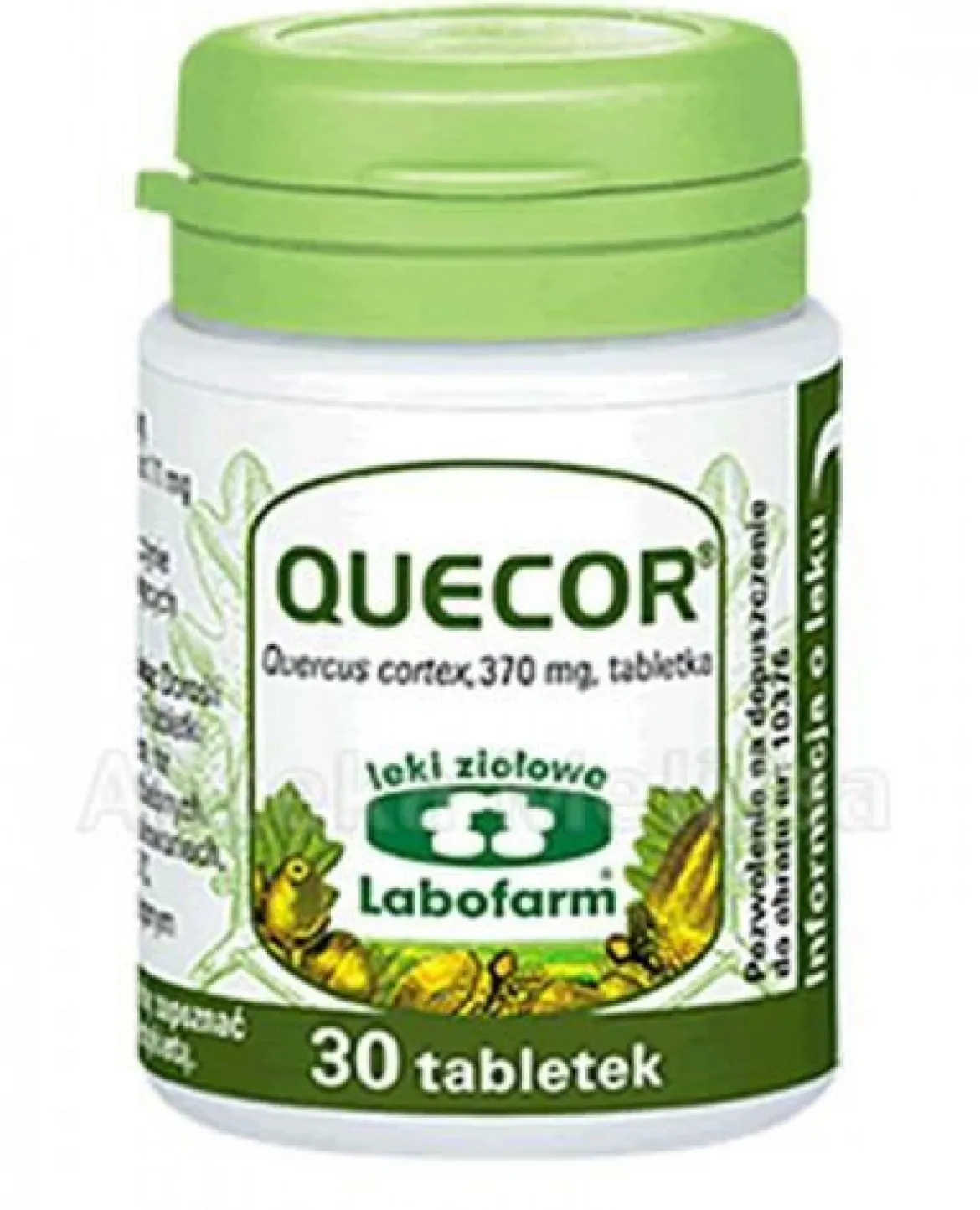 Quecor kora dębu 30 tabl. Labofarm