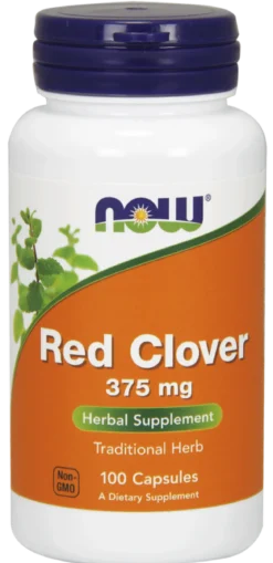 Red Clover 375mg 100 kapsułek Now Foods