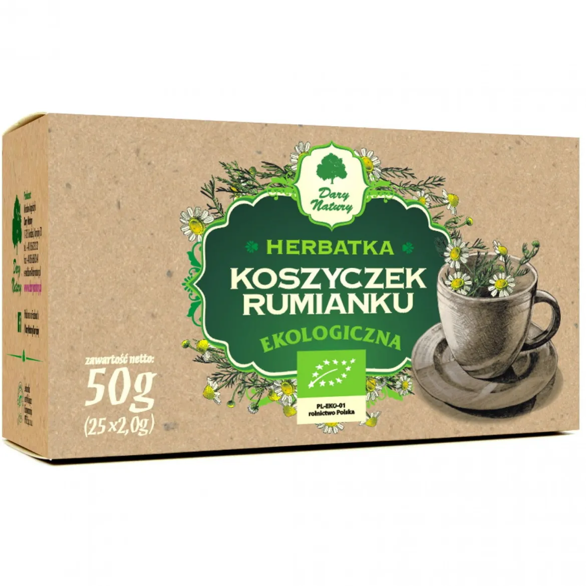 Rumianek koszyczek EKO fix 25x2g Dary Natury