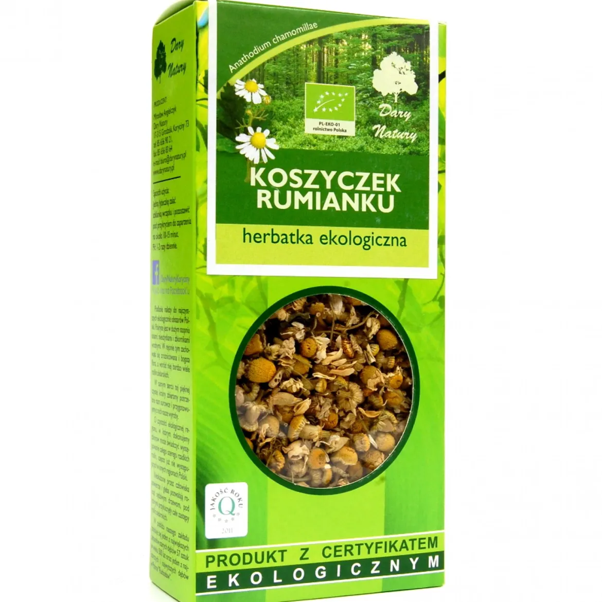 Rumianek koszyczek EKO 25g Dary Natury