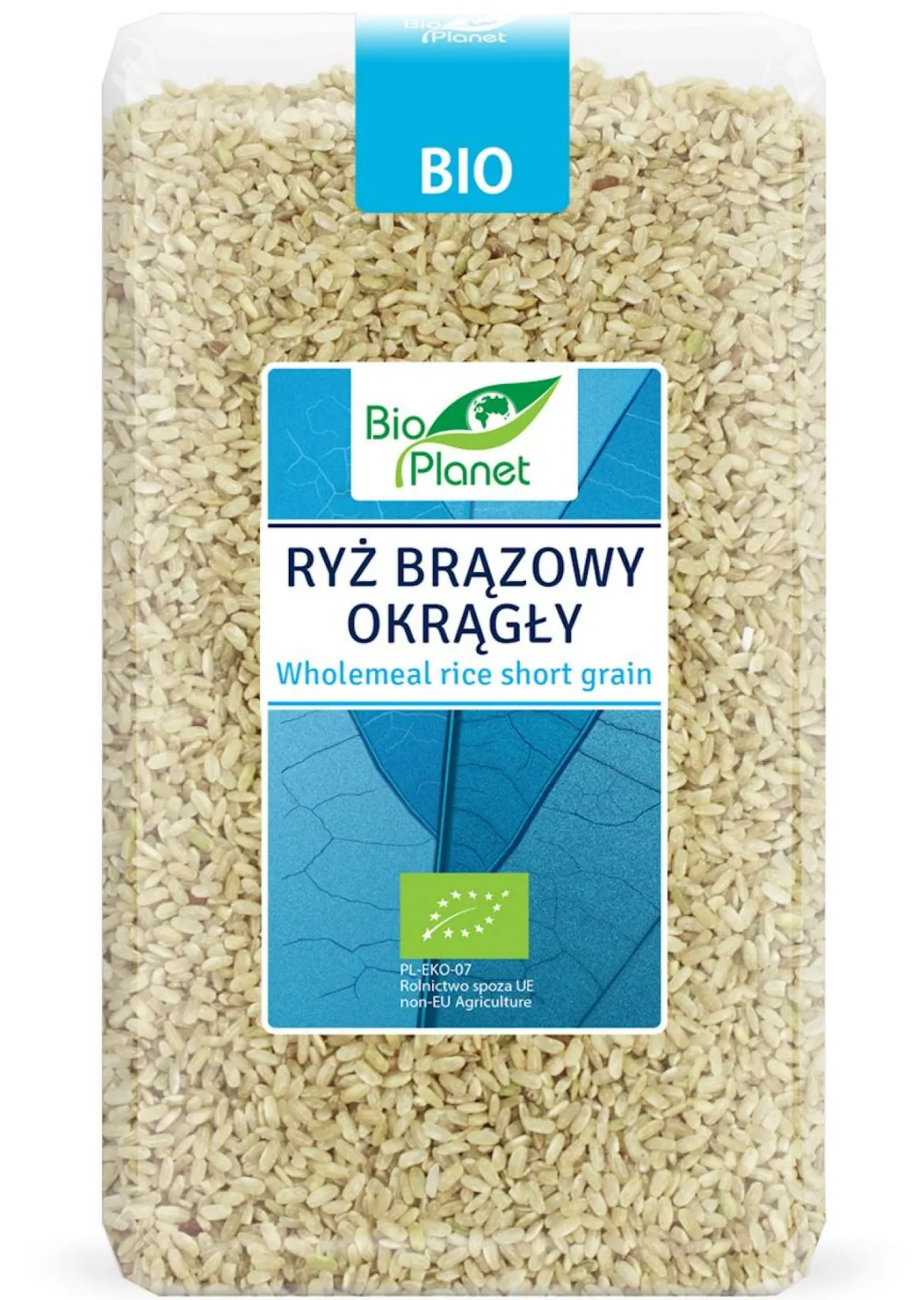 Ryż Brązowy Okrągły BIO 1kg Bio Planet