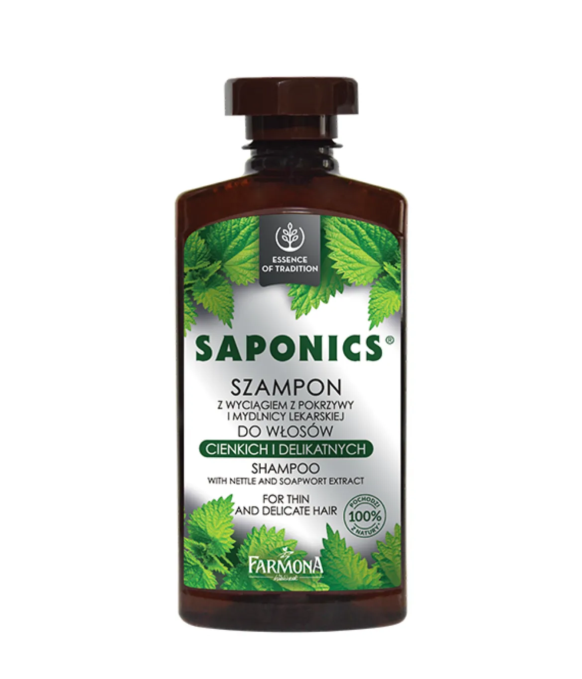 Saponics Szampon z wyciągiem z pokrzywy 330ml Farmona