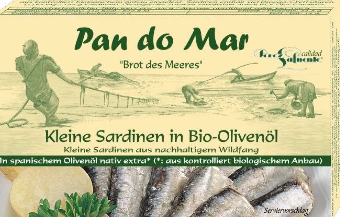Sardynki w BIO oliwie z oliwek 120g Pan do Mar