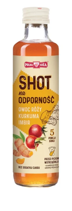 SHOT na odporność (róża, kurkuma, imbir) 250ml Polska Róża